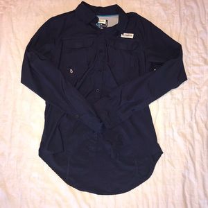 NAVY BLUE MAGELLAN WINDBREAKER SHIRT
